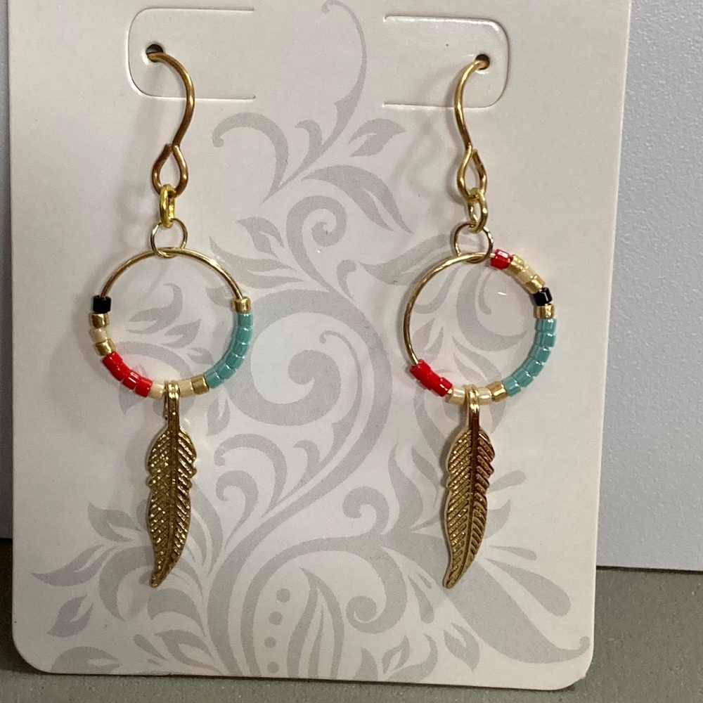 Delicate Feather Earrings